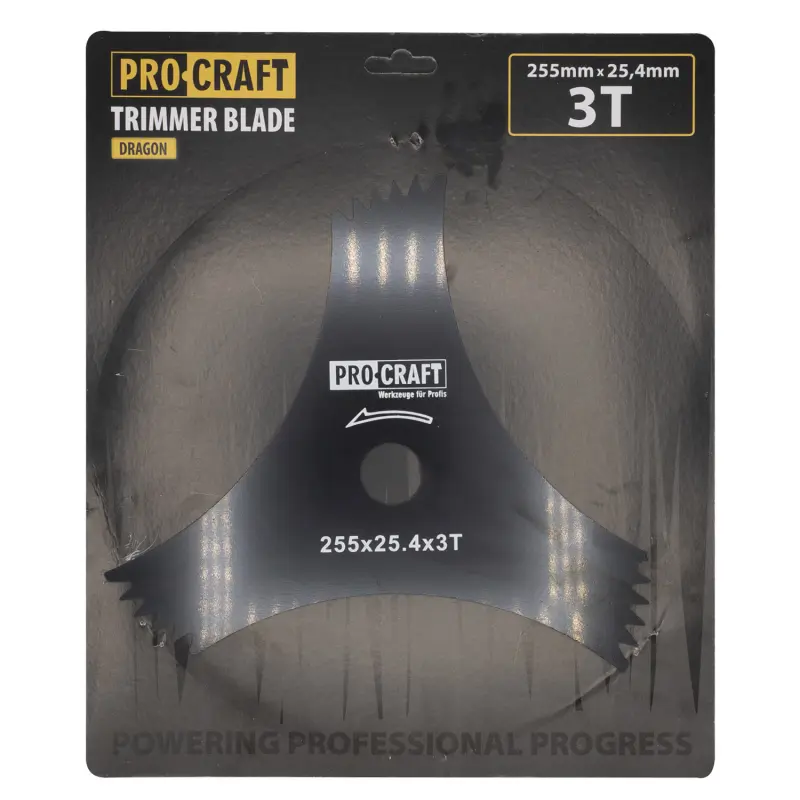 Nôž krovinorezu (D255*25.4) 3T (DRAGON) PROCRAFT | H-3T/D