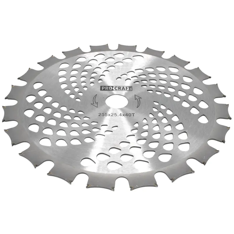 Nůž křovinořezu (D255*25.4) 40Т (oboustranný) PROCRAFT