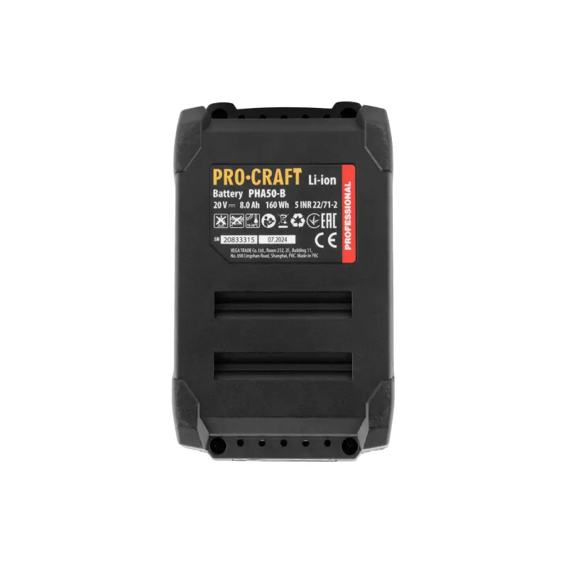 Aku vŕtacie kladivo Procraft PHA50-1b-c SDS MAX | PHA50-1b-c