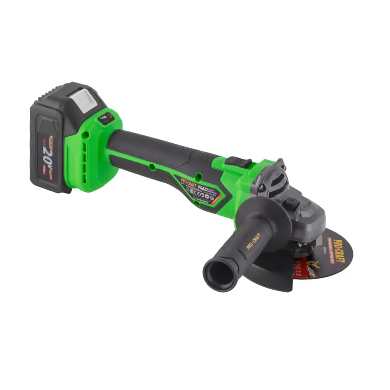 Aku uhlová brúska Procraft PGA22, 125mm | PGA22-1B-C