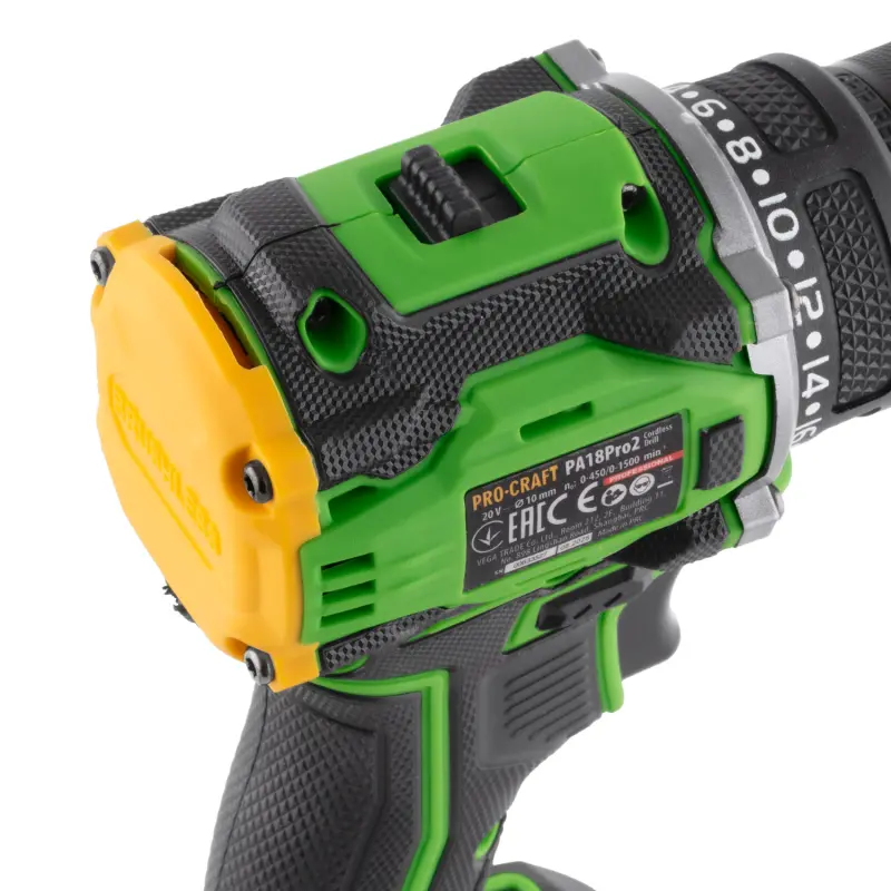 Aku skrutkovač Procraft PA18Pro2 + sada bitov | PA18Pro2-1B-C