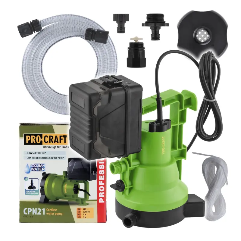 Aku ponorné čerpadlo Procraft CPN21bb (bez baterie a nabíječky) (PRCCPN21bb)