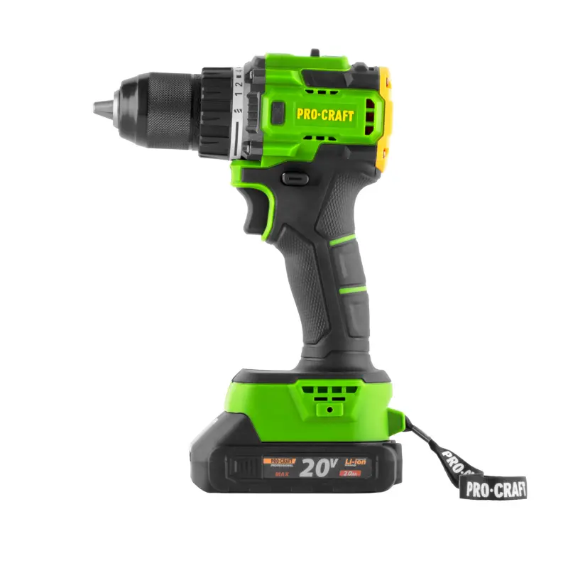 Aku vŕtací skrutkovač Procraft PA18LiH so sadou bitov BS-37 | SPA18LiH-1B-C/BS-37