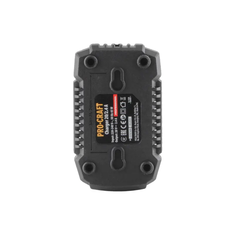 Nabíjačka pre 20V Li-ion batéria Procraft 20/2.4А Fast Charge | 20/2.4A