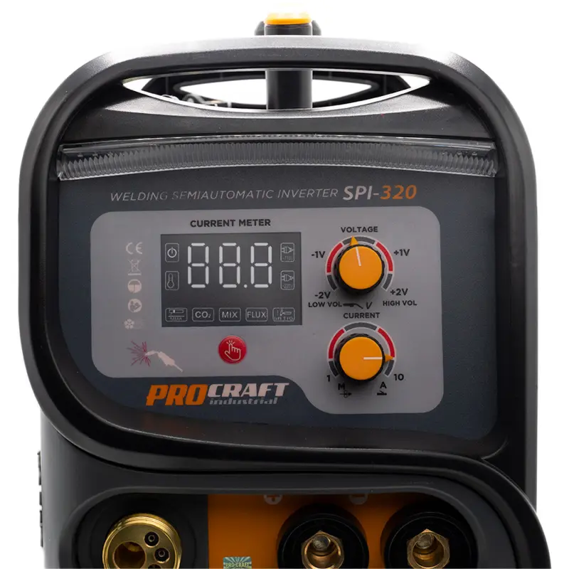 Súprava zvárací poloautomatický invertor SPI-320 s aku uhlovou brúskou PGA22-1B-C + zvárací drôt FW81 | SSPI-320/PGA22-1B