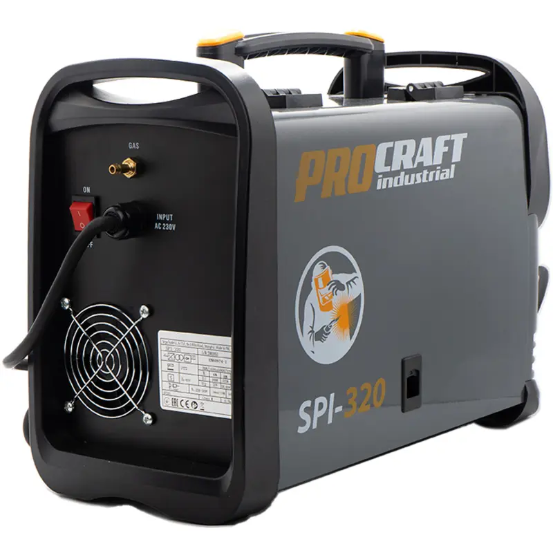 Súprava zvárací poloautomatický invertor SPI-320 s aku uhlovou brúskou PGA22-1B-C + zvárací drôt FW81 | SSPI-320/PGA22-1B