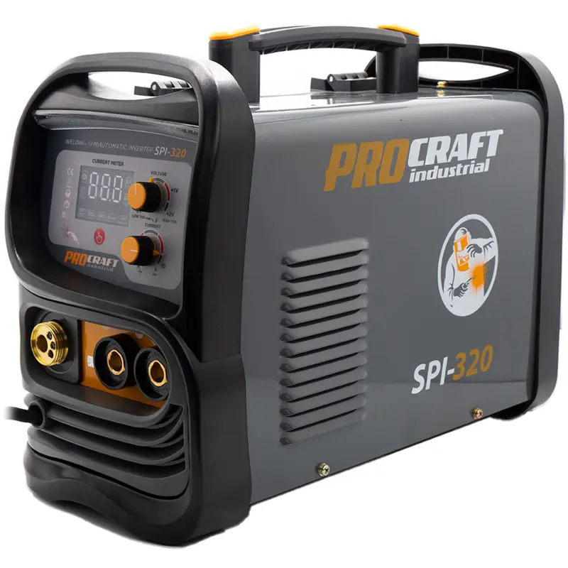 Sada zvárací poloautomatický invertor SPI-320 s uhlovou brúskou PW2450 + drôt FW81 + kukla + magnet | SSPI-320/PW2450/SPH90