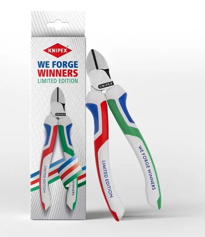 Boční štípací kleště Knipex 70 02 160 S8 - Limitovaná edice TVOŘÍME VÍTĚZE (K 70 02 160 S8)
