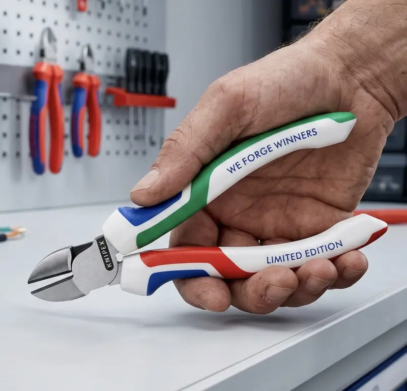 Boční štípací kleště Knipex 70 02 160 S8 - Limitovaná edice TVOŘÍME VÍTĚZE (K 70 02 160 S8)