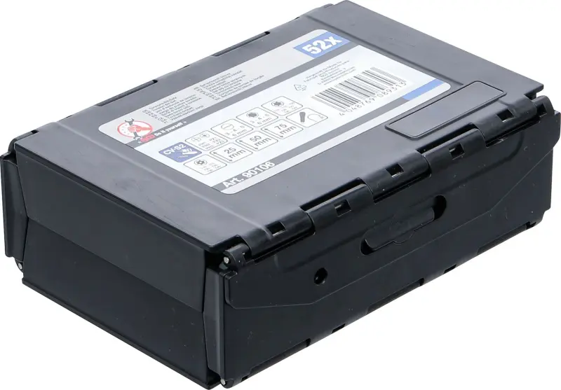 Kraftmann 90106 Torzné bity s prepínacou račňovou rukoväťou 1/4" - 52 dielov