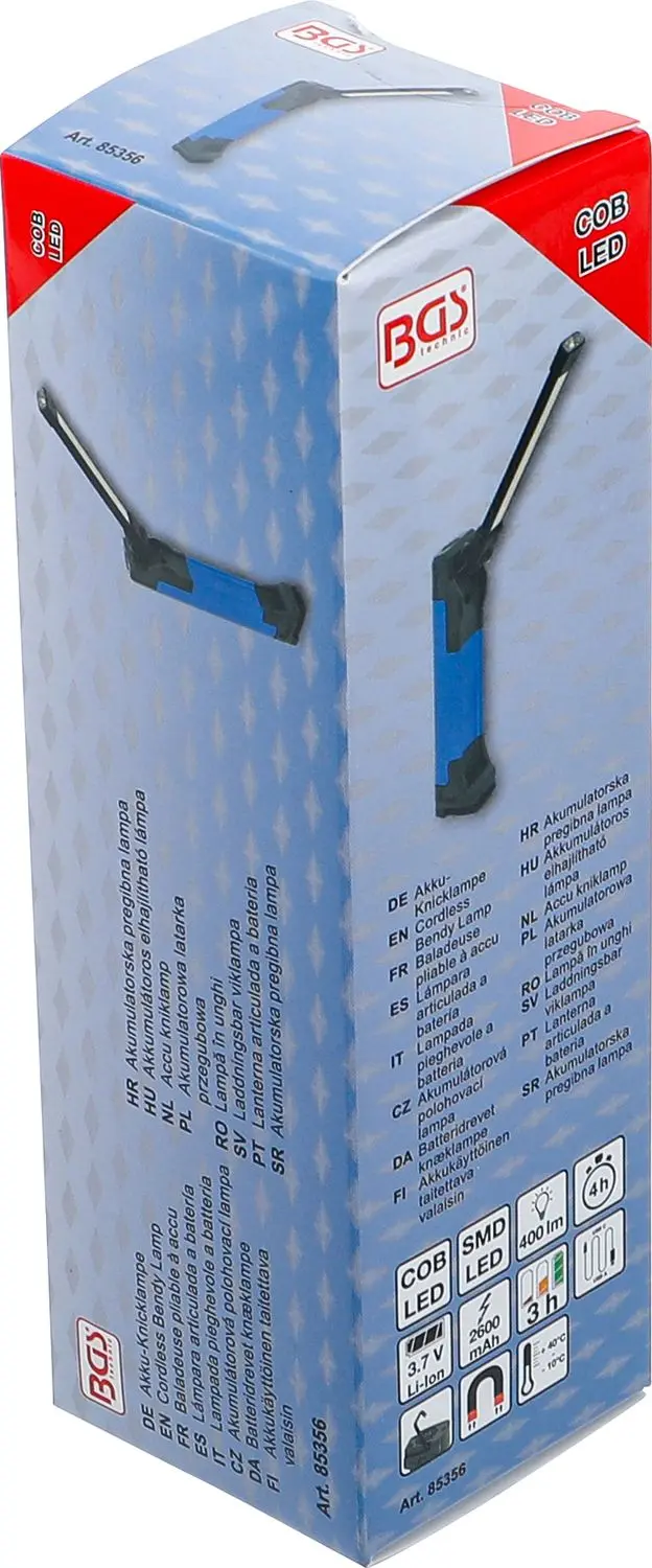 BGS 85356 Aku lampa COB-LED 4 W, polohovacia