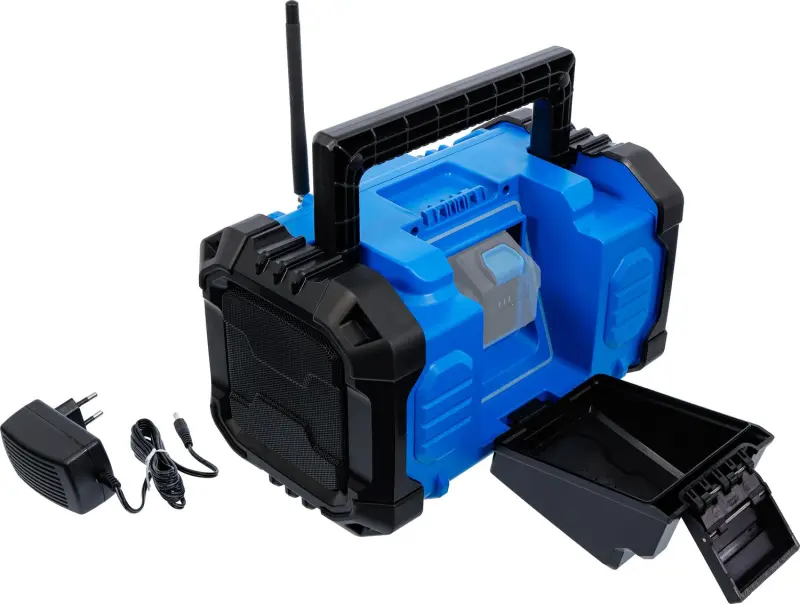 BGS 7387 Aku DAB rádio, hybridné 18 V a 230 V. Bez akumulátora