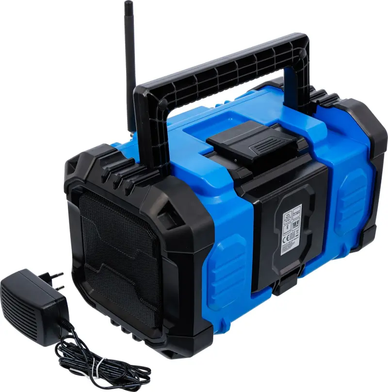 BGS 7387 Aku DAB rádio, hybridné 18 V a 230 V. Bez akumulátora