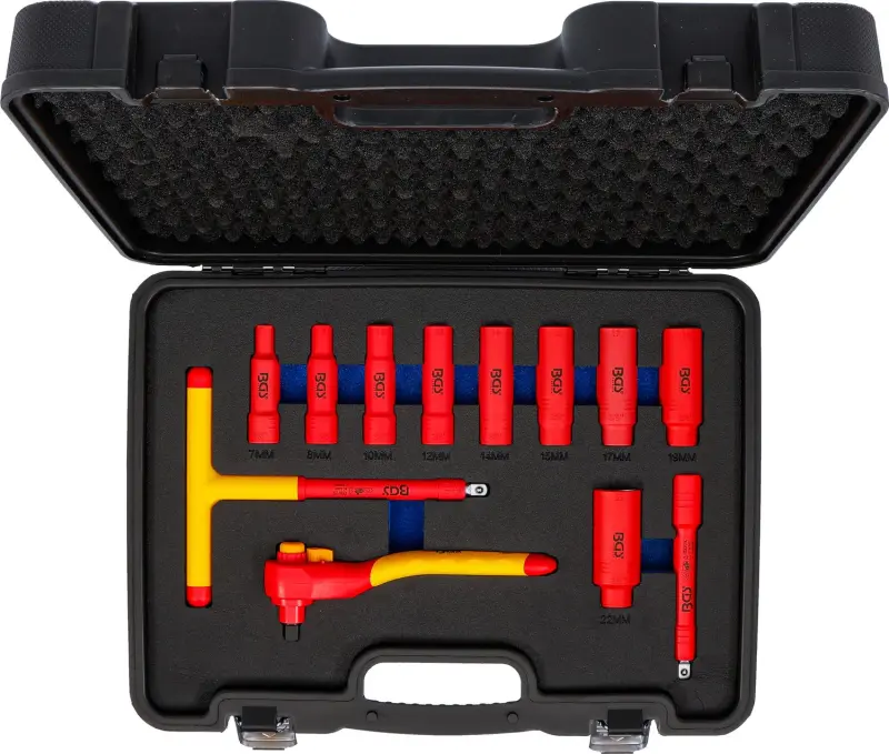 BGS 7146 VDE nástrčné hlavice 3/8" 7 – 22 mm - 12 dielov