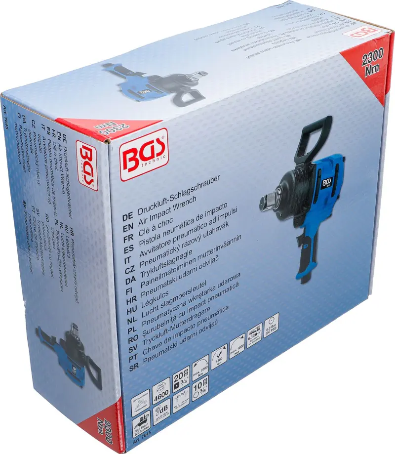 BGS 7645 Pneumatický rázový uťahovač 3/4"