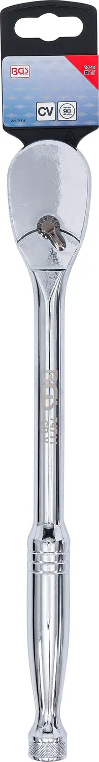 BGS 74711 Prepínacia račňa 1/2" Masívna oceľ, jemné ozubenie