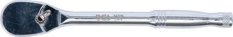 BGS 74709 Prepínacia račňa 1/4" Masívna oceľ, jemné ozubenie