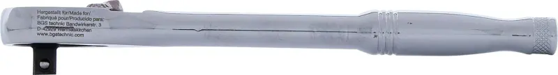 BGS 74709 Prepínacia račňa 1/4" Masívna oceľ, jemné ozubenie