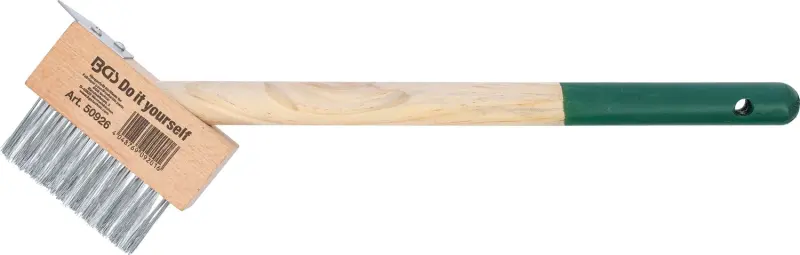 Kraftmann 50926 Drôtená kefa na burinu v škárach 300 mm, krátky držiak, so škrabkou