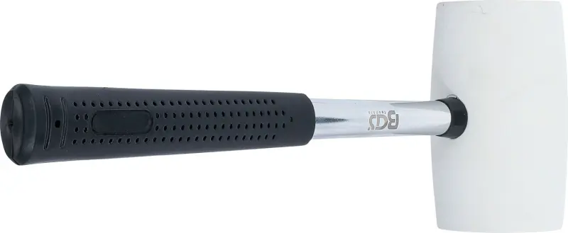 BGS 70141 Gumová palička 750 g, kovová násada, biela hlava priemer. 64 mm
