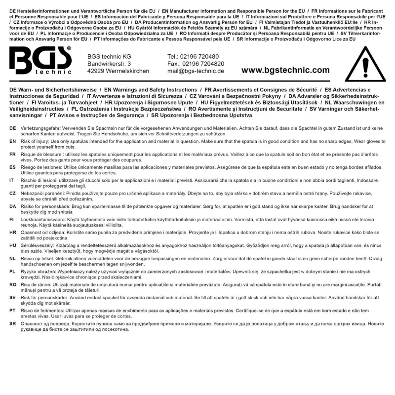 Kraftmann 76135 Multifunkčná špachtľa 75 mm 15 v 1