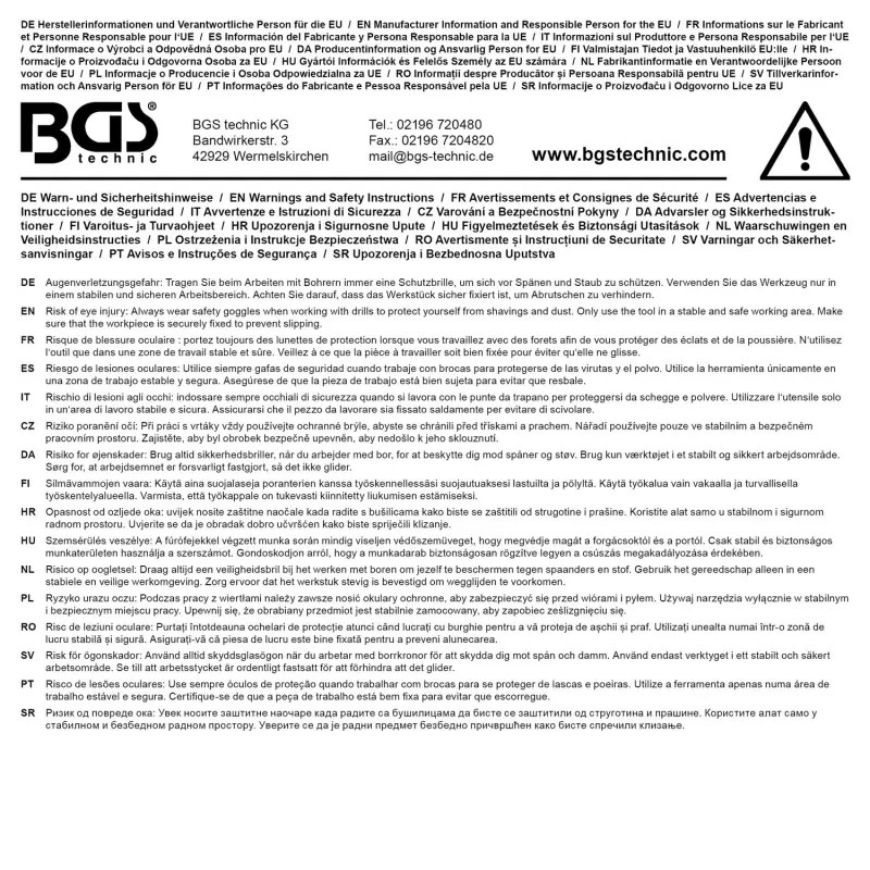 BGS 72130 Valcové a kužeľové HSS vrtáky 1 - 10 mm, TiN - 231 dielov
