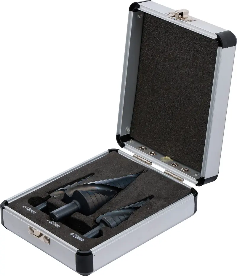 Kraftmann 91945 Stupňovité kužeľové vrtáky pr. 4 ÷ 32 mm v kazete - 3 diely