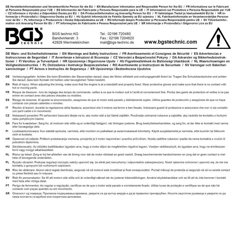 BGS 74628 Náradie na nastavenie motora Ford 1.0 L EcoBoost s rozvodovou reťazou