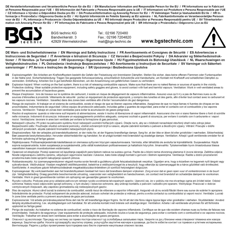 BGS 74679 Kľúč na palivové filtre pre Ford Transit 2.2 TDCi