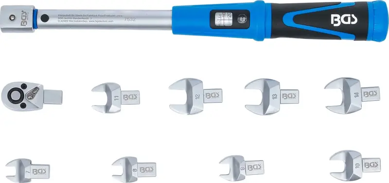 BGS 7532 Momentový kľúč vrátane nástrčných nástrojov 9 x 12 mm