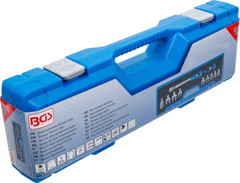 BGS 7532 Momentový kľúč vrátane nástrčných nástrojov 9 x 12 mm