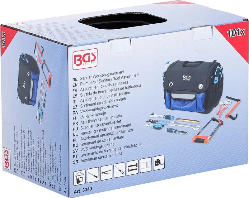 BGS 3349 Sanitárne náradie - 101 dielov
