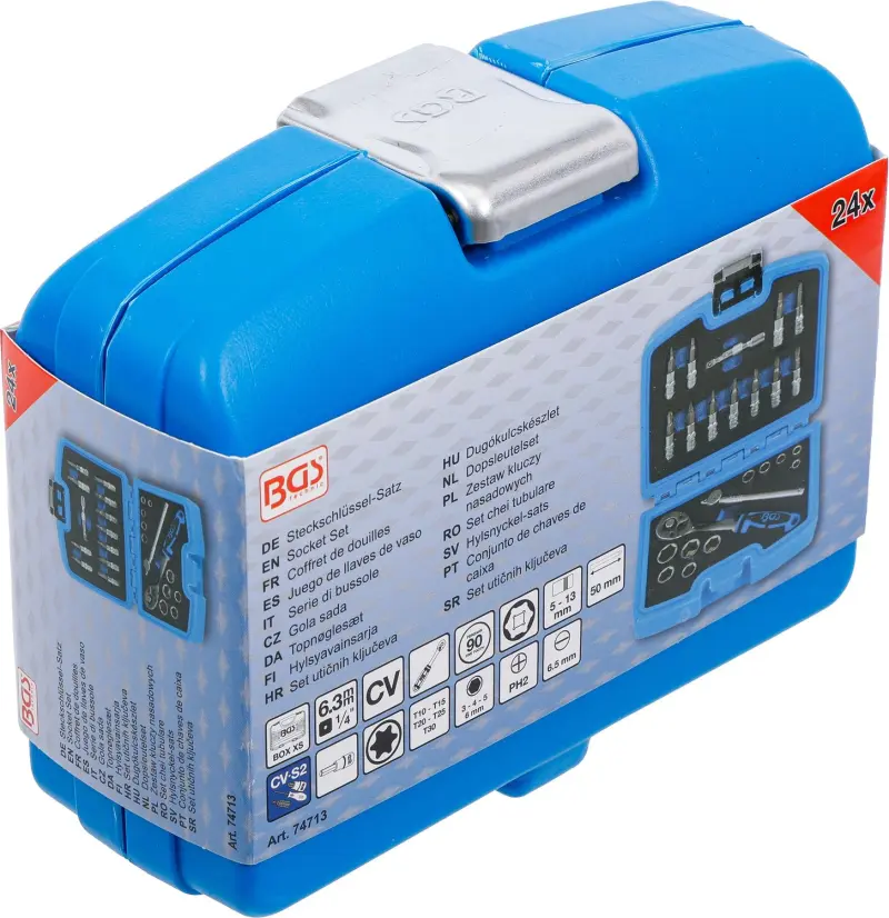 BGS 74713 Gola sada 1/4" - 24 dielov