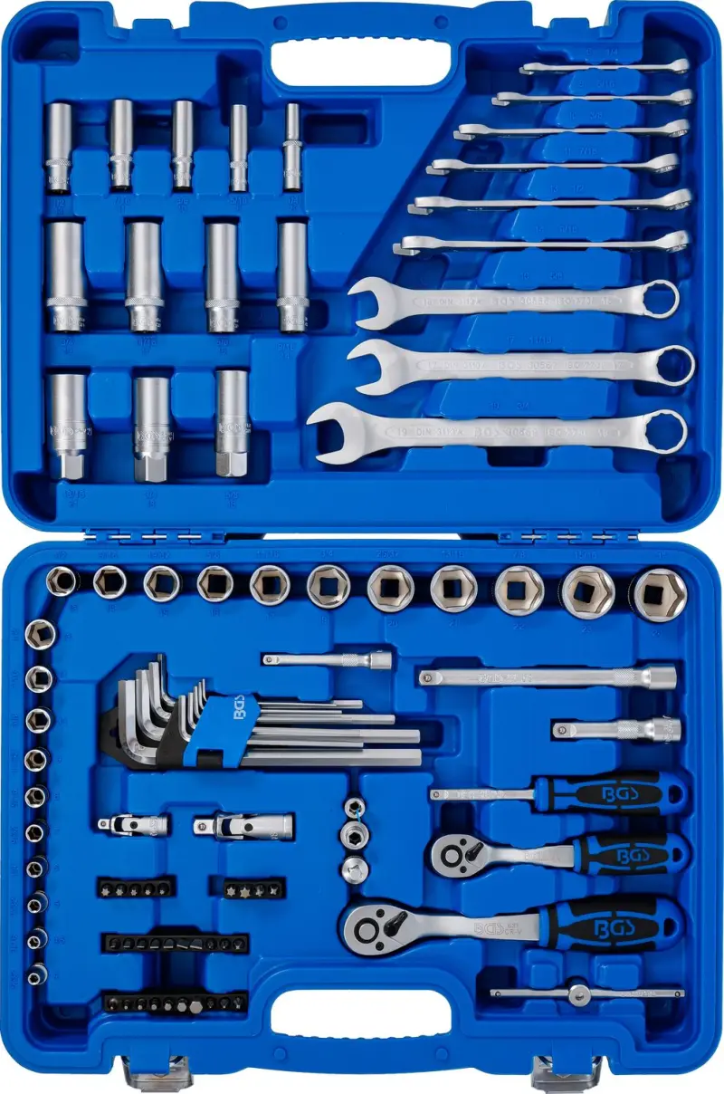 BGS 74701 Gola sada 1/4" - 3/8" vrátane kľúčov - 92 dielov