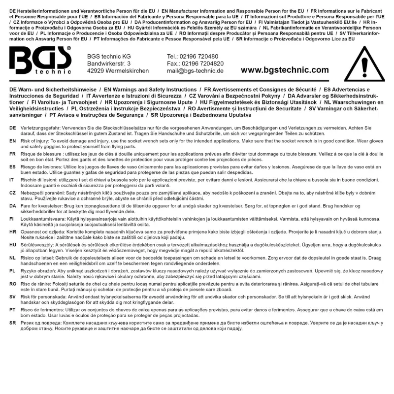 BGS 74701 Gola sada 1/4" - 3/8" vrátane kľúčov - 92 dielov