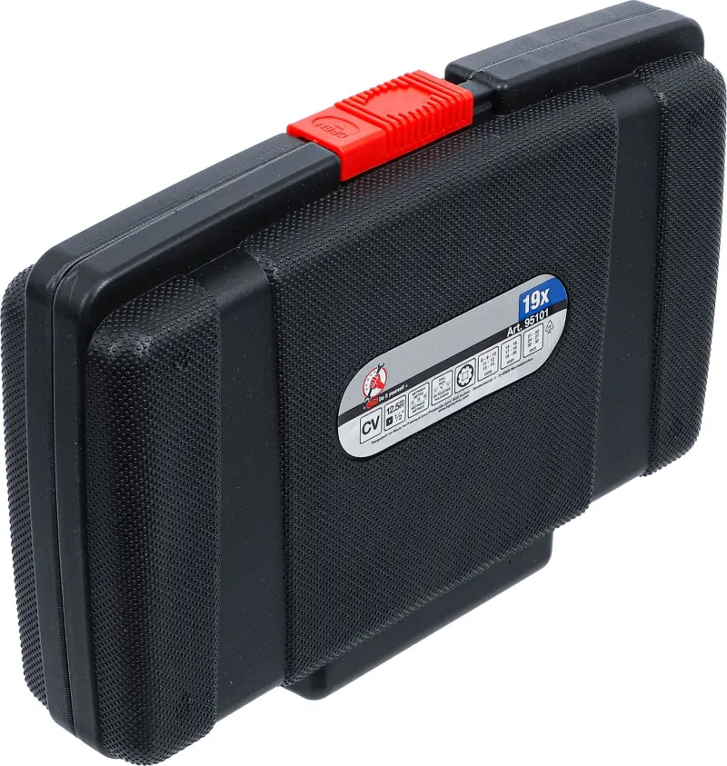 Kraftmann 95101 Nástrčné hlavice 1/2" 8 ÷ 32 mm Gear-Lock - 19 dielov