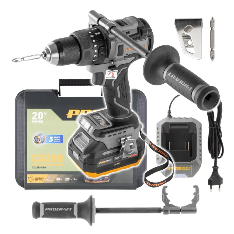 Aku vrtací šroubovák Procraft Industrial Procraft Industrial CD20B (4,0 Ah)