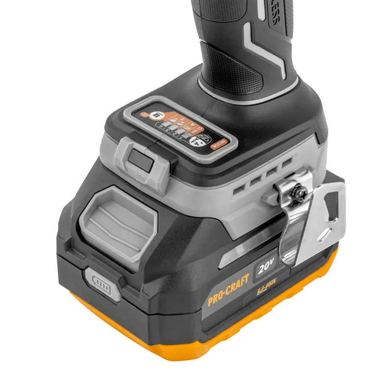 Aku rázový utahovák Procraft Industrial ID20A 1/4" 80 ÷180 Nm (4,0 Ah) (PRID20A1B)