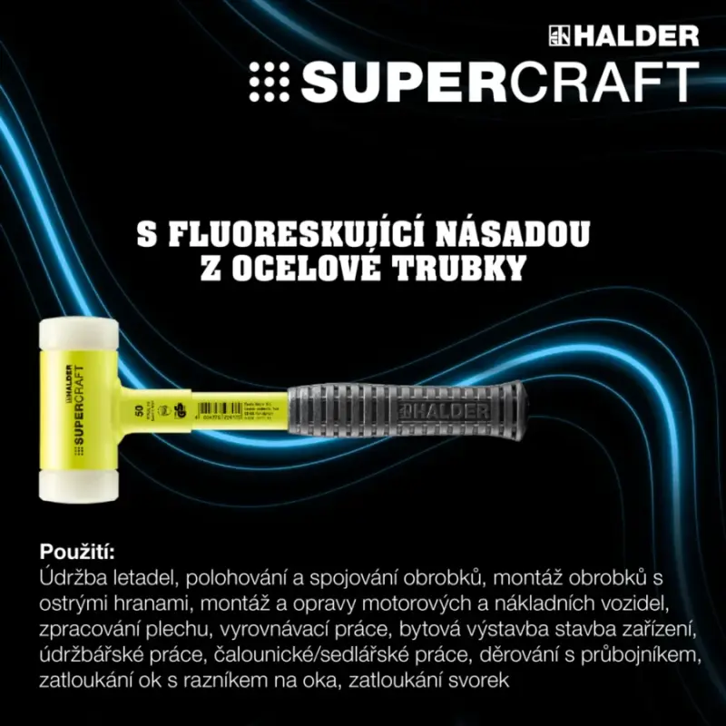Palička 50 mm a sekáč RENNSTEIG - Sada Halder 3377s002 SUPERCRAFT-Plusbox (HAL3377S002)