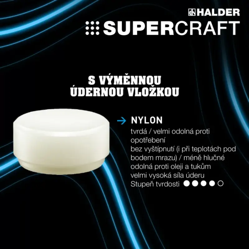 Palička 50 mm a sekáč RENNSTEIG - Sada Halder 3377s002 SUPERCRAFT-Plusbox (HAL3377S002)