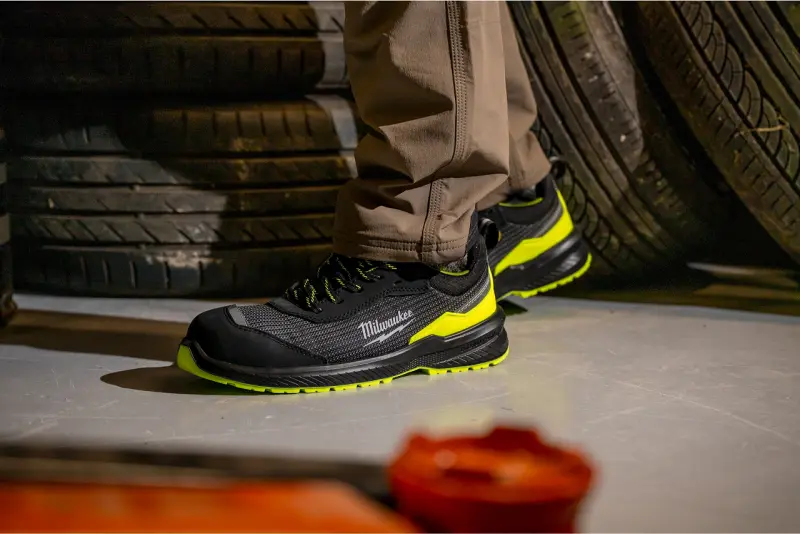 Bezpečnostní obuv Milwaukee FLEXTRED s vysokou viditelností, textilní svršek, FXT S1PS Yellow 1L515155 SC FO SR ESD, žlutá barva (vel.40), 4932501458