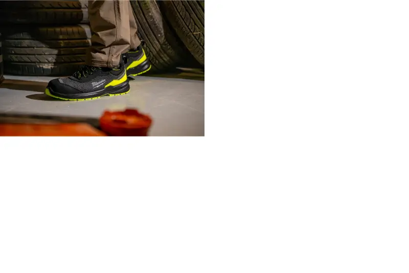 Bezpečnostní obuv Milwaukee FLEXTRED s vysokou viditelností, textilní svršek, FXT S1PS Yellow 1L515155 SC FO SR ESD, žlutá barva (vel.44), 4932501462