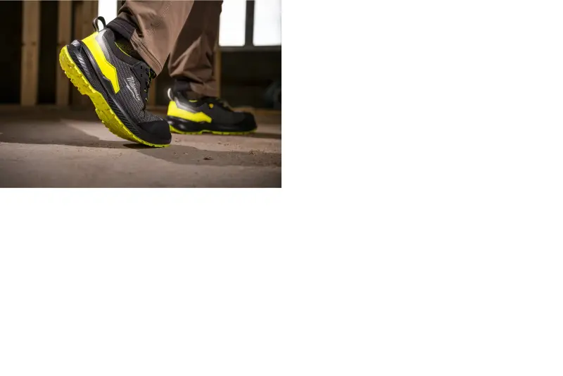 Bezpečnostní obuv Milwaukee FLEXTRED s vysokou viditelností, textilní svršek, FXT S1PS Yellow 1L515155 SC FO SR ESD, žlutá barva (vel.45), 4932501463