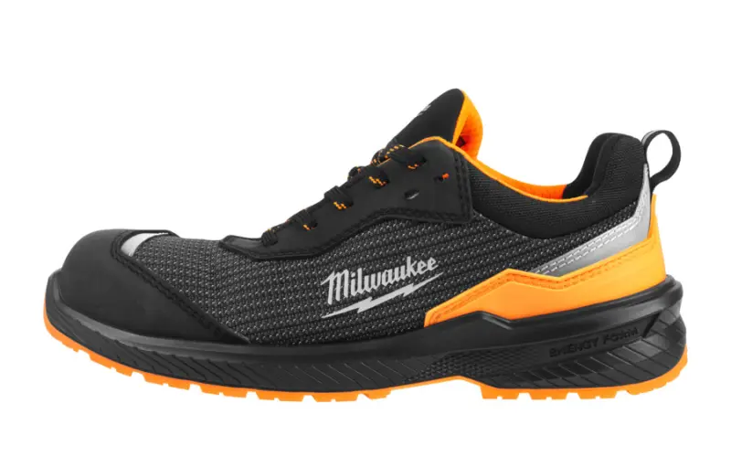 Bezpečnostní obuv Milwaukee FLEXTRED s vysokou viditelností, textilní svršek, FXT S1PS Orange 1L919199 SC FO SR ESD, oranžová barva (vel.48), 4932501570