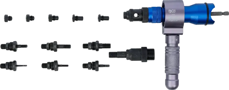Nastavec na vrtačky BGS 74690 pro nýtovací matice M3 - M12 (BGS1074690)