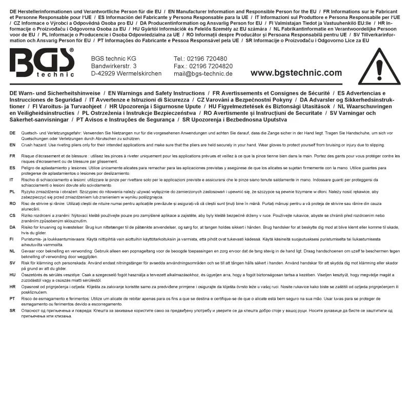Nastavec na vrtačky BGS 74690 pro nýtovací matice M3 - M12 (BGS1074690)