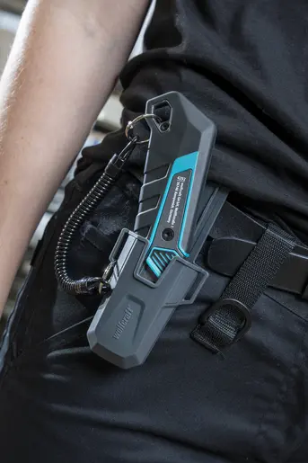 Wolfcraft nůž s trapézovou čepelí PRO SAFETY s pouzdrem (WOLF4292000)