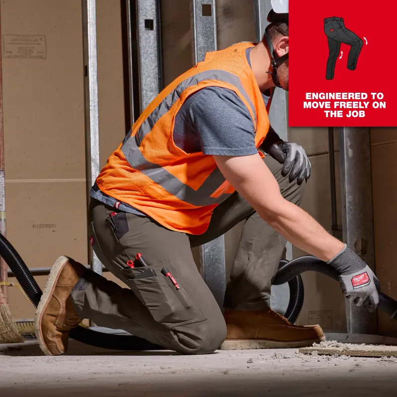 Pracovní kalhoty MILWAUKEE FREEFLEX Stretch, černé, Vel. 50/L, , 4932502065