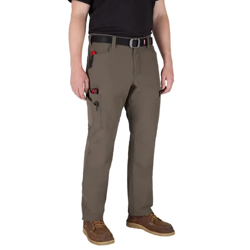 Pracovní kalhoty MILWAUKEE FREEFLEX Stretch, hnědé, Vel. 54/XL, 4932502056