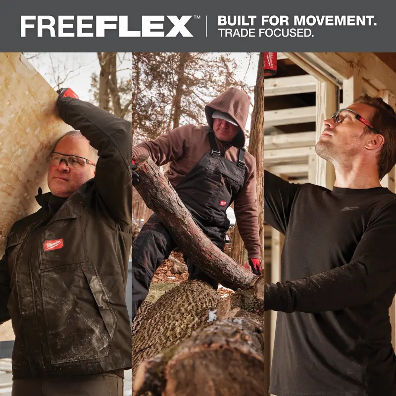 Pracovní kalhoty MILWAUKEE FREEFLEX Stretch, hnědé, Vel. 58/XXL, 4932502058